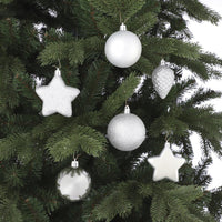 House Of Seasons Kerstboom Decoratie Kunststof Zilver 40 Stuks