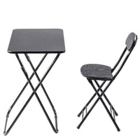 Ceruzo Klaptafel Met Stoel - Zwart