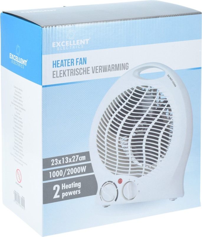 Excellent Houseware Excellent Electrics Ventilatorkachel - 2000W - Voor Ruimtes Tot 22M2