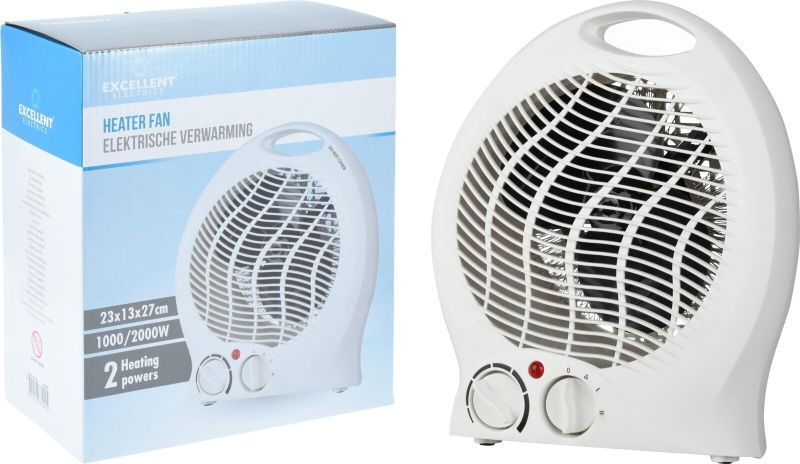 Excellent Houseware Excellent Electrics Ventilatorkachel - 2000W - Voor Ruimtes Tot 22M2