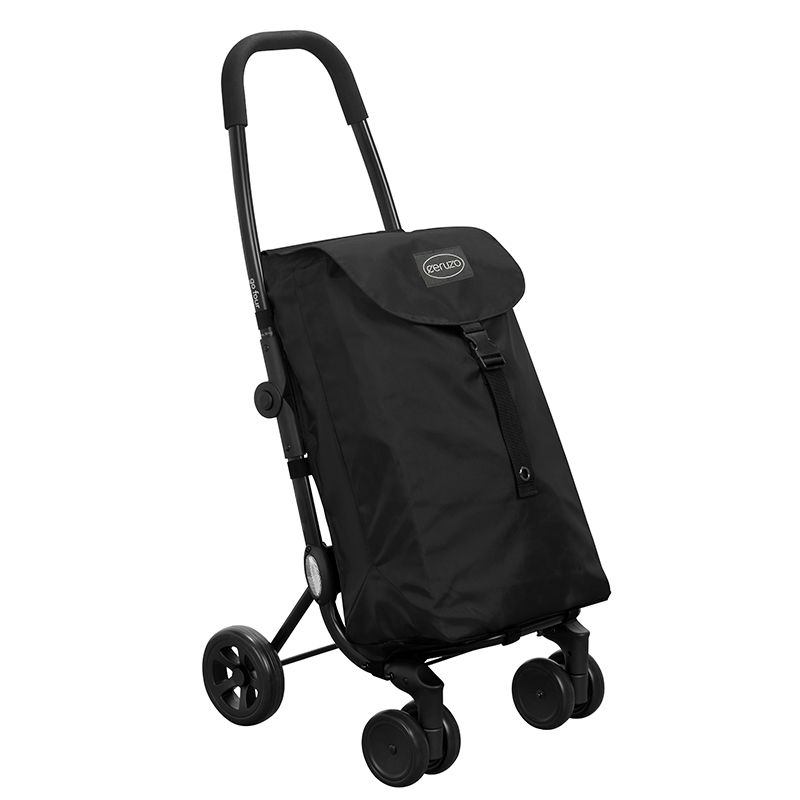 Ceruzo Go Four Boodschappentrolley - Zwart - 43.5 Liter - By Playmarket