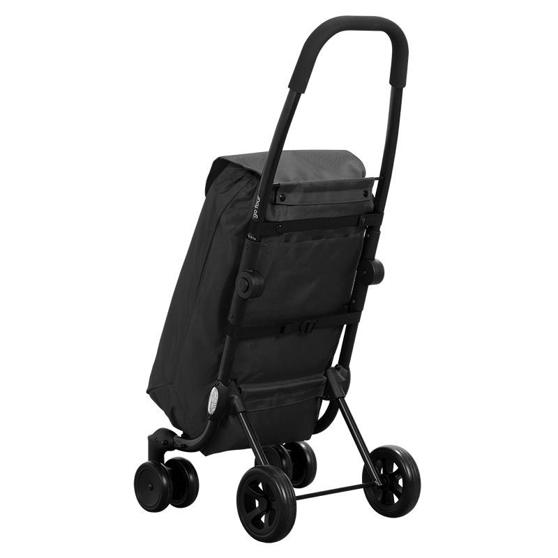 Ceruzo Go Four Boodschappentrolley - Zwart - 43.5 Liter - By Playmarket