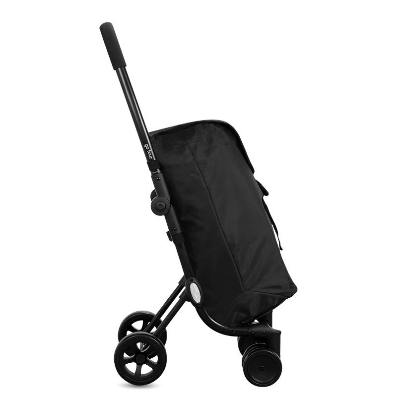 Ceruzo Go Four Boodschappentrolley - Zwart - 43.5 Liter - By Playmarket