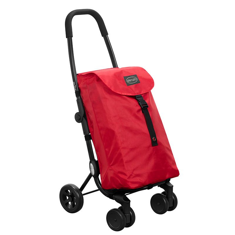 Ceruzo Go Four Boodschappentrolley - Rood - 43.5 Liter - By Playmarket