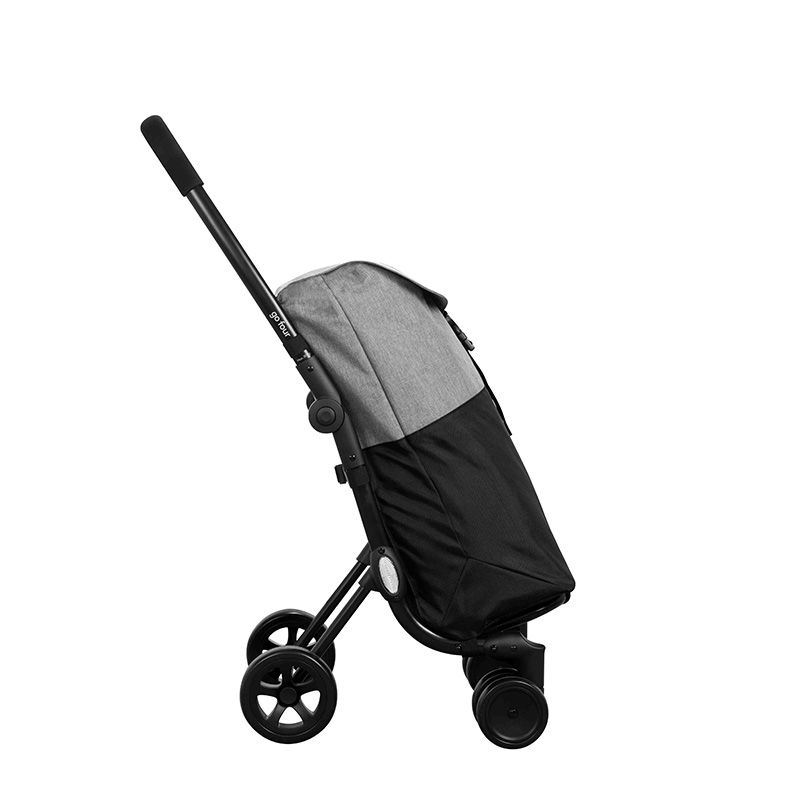Ceruzo Go Four Boodschappentrolley - Grijs / Zwart - 43.5 Liter - By Playmarket