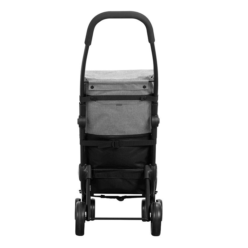 Ceruzo Go Four Boodschappentrolley - Grijs / Zwart - 43.5 Liter - By Playmarket