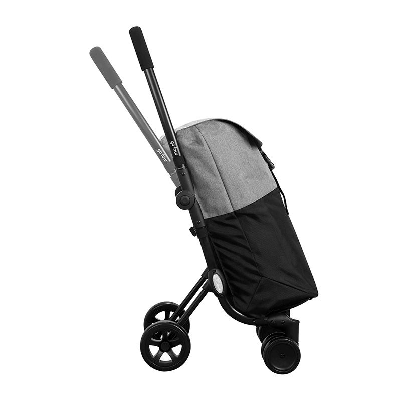 Ceruzo Go Four Boodschappentrolley - Grijs / Zwart - 43.5 Liter - By Playmarket
