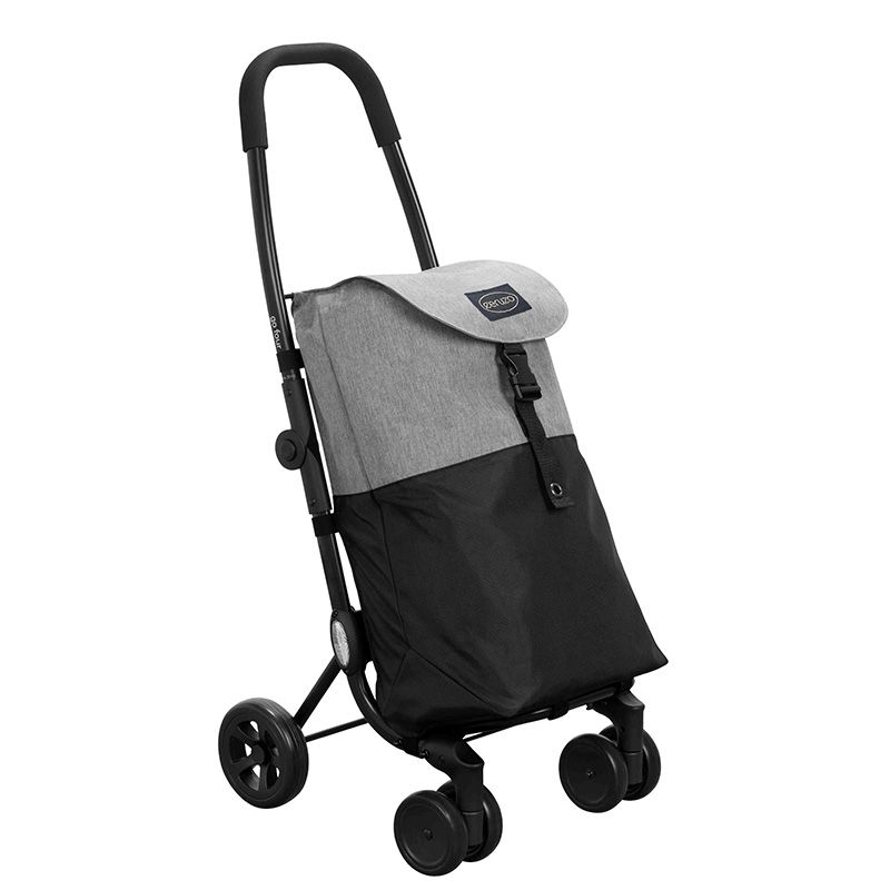 Ceruzo Go Four Boodschappentrolley - Grijs / Zwart - 43.5 Liter - By Playmarket