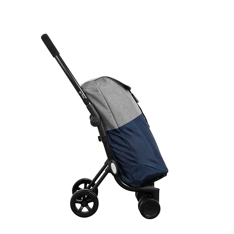 Ceruzo Go Four Boodschappentrolley - Blauw / Grijs - 43.5 Liter - By Playmarket