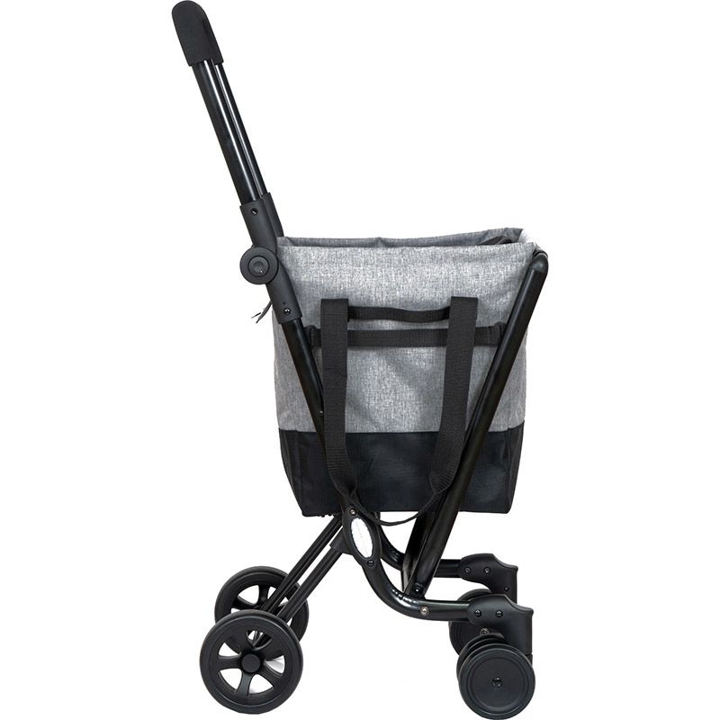 Ceruzo By Playmarket Easy Go Boodschappentrolley - Zwart-Rood