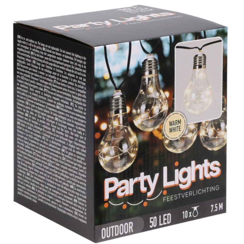Feestverlichting Voor De Tuin - 450Cm - Warm Wit - 10X5 Led