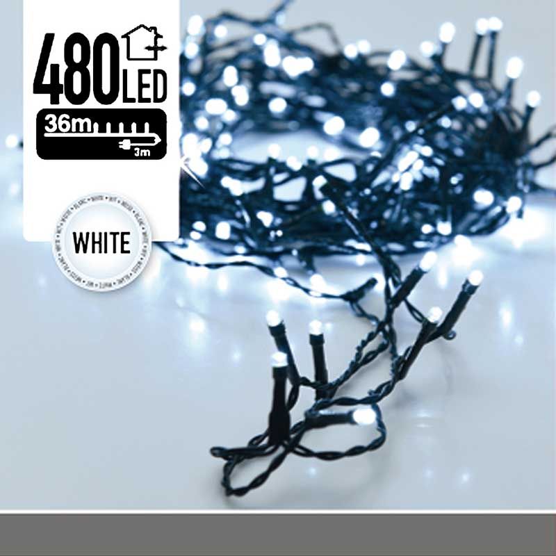 Led-Verlichting 480 Led's 36 Meter Wit
