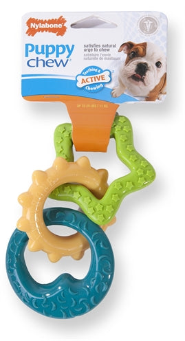Nylabone Puppy Chew Anneaux de dentition JUSQU'À 11 KG