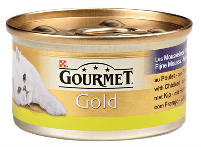 Gourmet Gold Fijne Mousse Kip 85 GR (24 stuks)