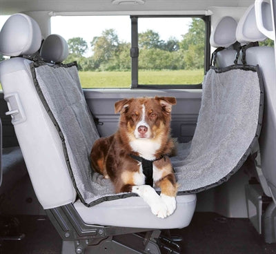 Trixie Couverture Chien Voiture 4 Saisons Noir Gris 160X145 CM