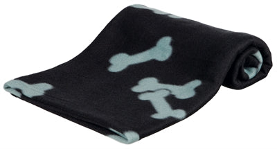 Trixie Beany Fleece Dog Blanket Black 100X70CM