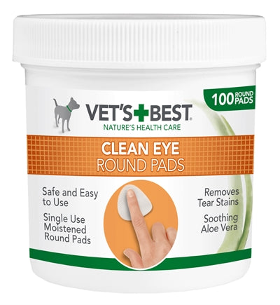 Vets Best Clean Eye Coussinets ronds 100 pièces