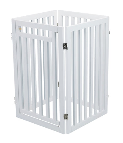 Trixie Barrière pour Chien avec Porte Blanc 60-160 X 81 CM