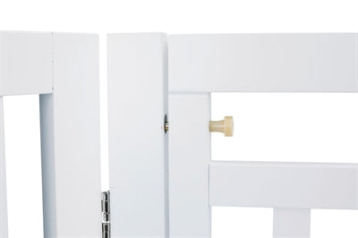 Trixie Barrière pour Chien avec Porte Blanc 60-160 X 81 CM