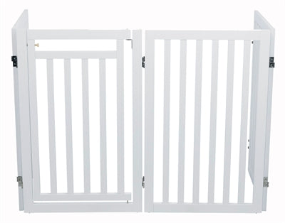 Trixie Barrière pour Chien avec Porte Blanc 60-160 X 81 CM