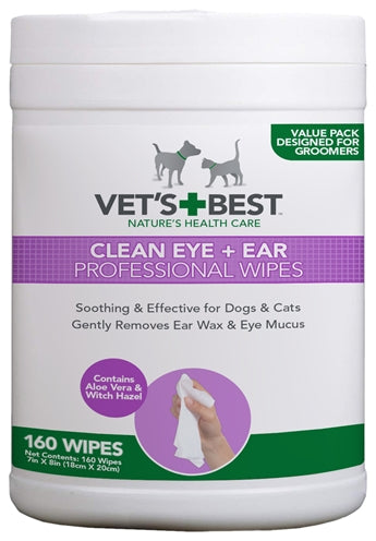 Vets Best Clean Ear / Eye Wipes Dog 160 ST