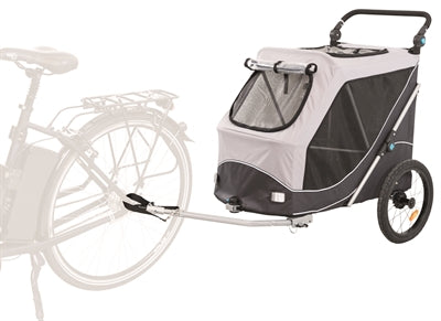 Trixie Remorque de vélo pliable pour chien Gris