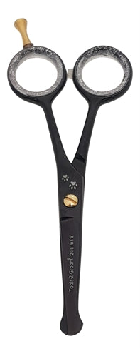 Tools-2-Groom Black Edge Leg Scissors Straight 205-Bts 12.5 CM