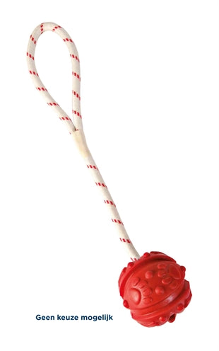 Trixie Ball On Rope Natural Rubber Floating Assorted