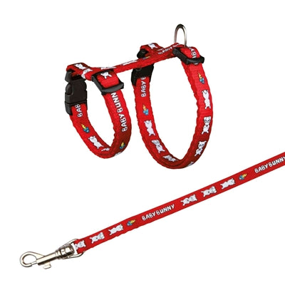 Trixie Harnais Lapin Avec Ceinture Baby Bunny Assorti 20-33X0,8+125 CM