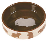 Trixie Food Bowl Hamster Motif Ceramic Assorted Assorted 80 ML 8 CM