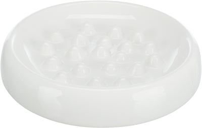 Trixie Slow Feeding Bowl Ceramic White 18 CM 250 ML