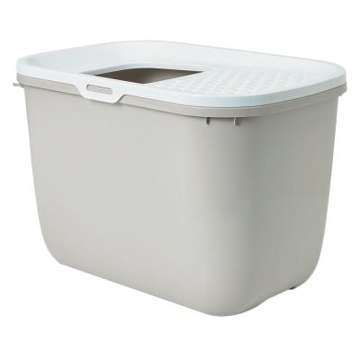 Savic Litter Box Hop In Anthracite / White 58.5X39X39.5 CM