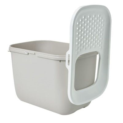 Savic Litter Box Hop In Anthracite / White 58.5X39X39.5 CM