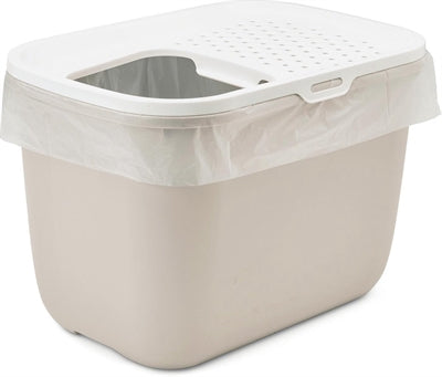 Savic Litter Box Hop In Mocca / White 58.5X39X39.5 CM
