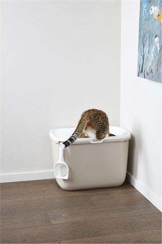Savic Litter Box Hop In Mocca / White 58.5X39X39.5 CM