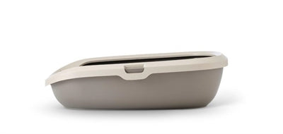 Savic Litter Box Happy Planet Gizmo With Rim Mocca / Warm Gray 44X35.5X12.5 CM