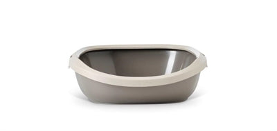 Savic Litter Box Happy Planet Gizmo With Rim Mocca / Warm Gray 44X35.5X12.5 CM
