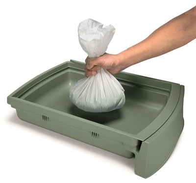 Bac à litière pour chat Imac Zuma avec tiroir coulissant vert 56X40X42,5 CM