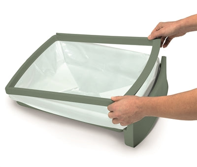 Bac à litière pour chat Imac Zuma avec tiroir coulissant vert 56X40X42,5 CM