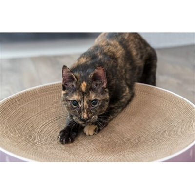 Trixie Scratching Basket Lilly Cardboard Catnip Lilac 45X45X10 CM