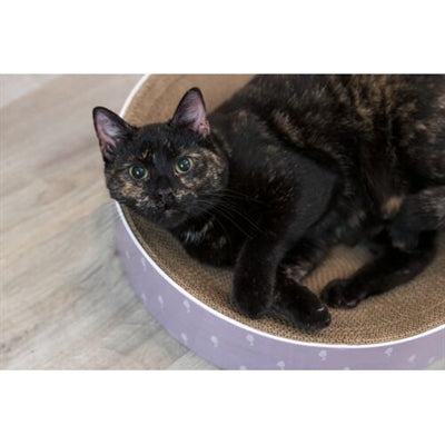 Trixie Scratching Basket Lilly Cardboard Catnip Lilac 45X45X10 CM