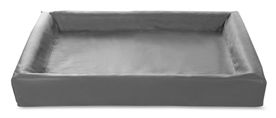 Housse de panier pour chien en simili cuir Bia Bed gris