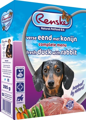 Renske Viande Fraîche Canard / Lapin 395 GR (10 pièces)