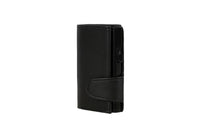Juscha Ju-961101 Pasjeshouder Clicksafe Rfid Kunstleer Zw/Zw 8 Pasjes Met Opbergvak Voor Muntgeld