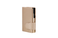 Juscha Ju-963407 Pasjeshouder Clicksafe Rfid Kunstleer Carbon Champ 8 Pasjes Met Opbergvak Voor Muntgeld
