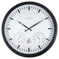 Nextime Ne-4306Zw Buitenweerstationklok &Oslash;50 8 Cm Kunststof Zwart Zonnebloem