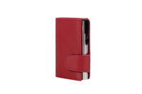 Juscha Ju-962103 Pasjeshouder Clicksafe Rfid Kunstleer Ro/Zi 8 Pasjes Met Opbergvak Voor Muntgeld