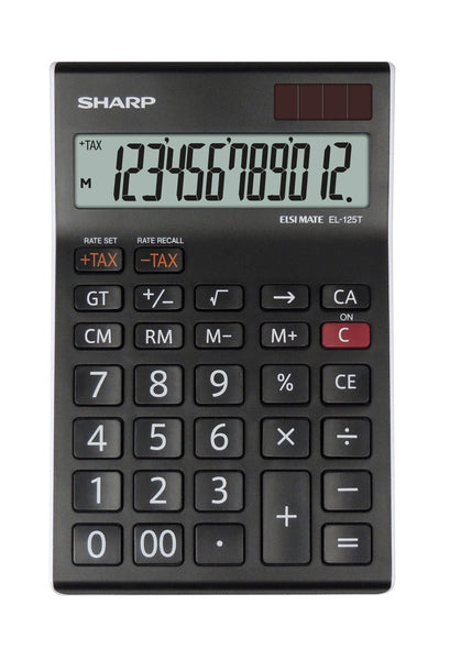 Citizen Sh-El125Twh Calculator Sharp El125Twh Zwart-Wit Desk 12 Digit