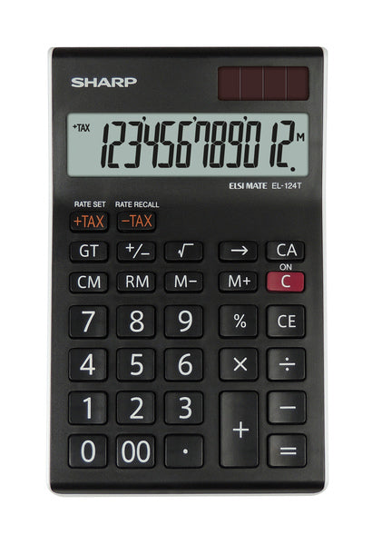 Citizen Sh-El124Twh Calculator Sharp El124Twh Zwart-Wit Desk 12 Digit