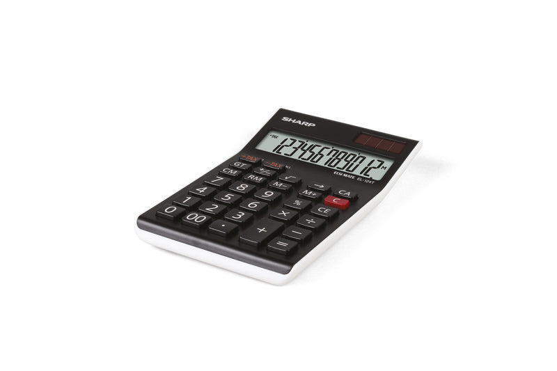 Citizen Sh-El124Twh Calculator Sharp El124Twh Zwart-Wit Desk 12 Digit